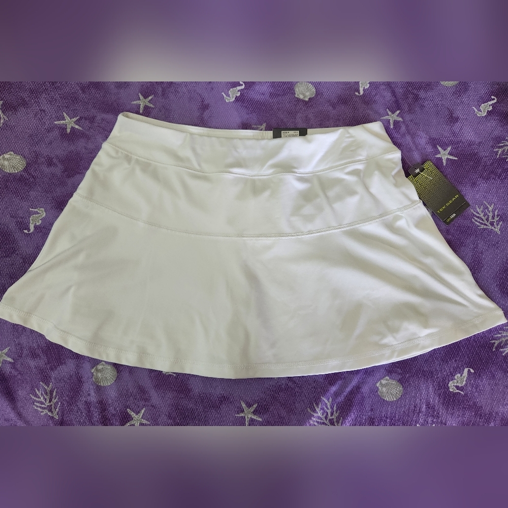 NWT Tek Gear White Activewear Skort - Size XL